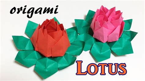 Origami Lotus Flower Tutorial How To Make A Paper Lotus Water Lily