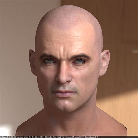 3d Model Human Head Male 1 By Steplont On Deviantart