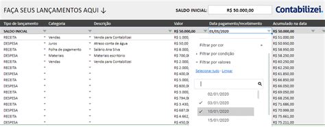 Planilha De Fluxo De Caixa Excel Download Gr Tis