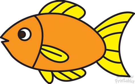 How To Draw A Goldfish For Kids 9 Cool 🐟 Facts Rainbow Printables