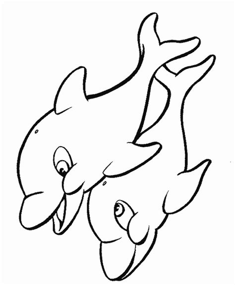 Dolphin Fish Sea Animals Coloring Page Coloring Home