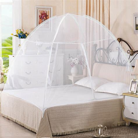 White Portable Folding Home Anti Zipper Bed Mosquito Net 800 X 730