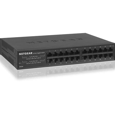 Netgear Gs324 24 Port Gigabit Unmanaged Switch Gs324 100nas Bandh