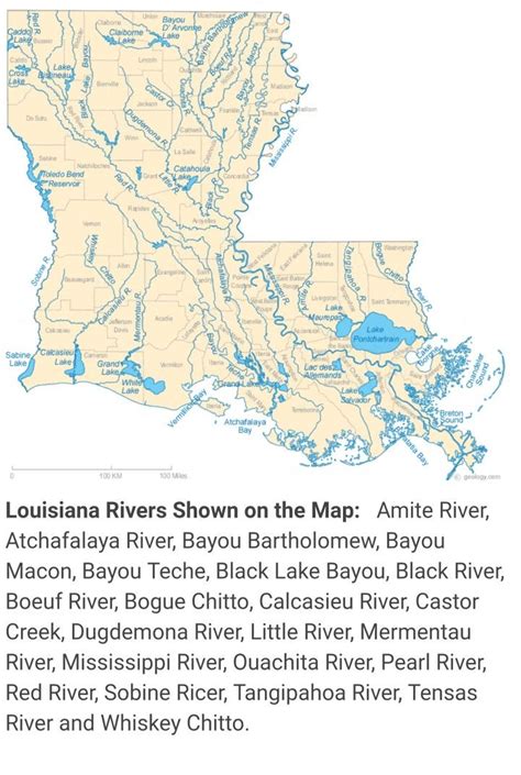Louisiana Waterways Map