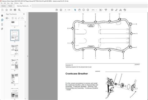 Manitou Perkins Engine 854e E34ta 854f E34t Repair Manual 647173 Pdf