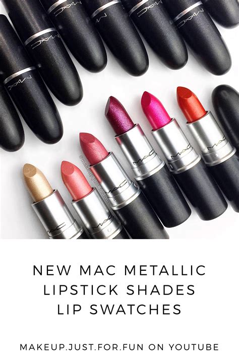 Lip Swatches Of The New Metallic Lipstick Shades From Mac Cosmetics