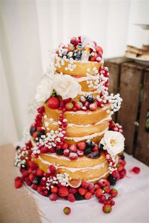 20 Yummy Rustic Berry Wedding Cakes Deer Pearl Flowers
