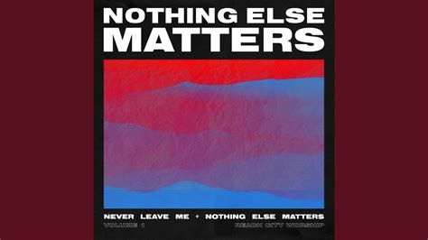 Nothing Else Matters Live YouTube