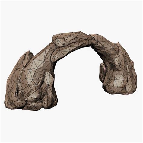 3d Model Stone Arch Vr Ar Low Poly Cgtrader