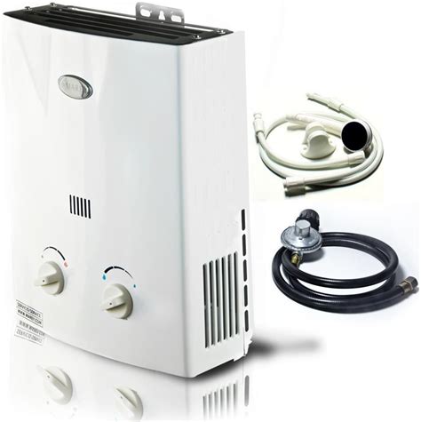 Whether you're an avid camper, live on a ranch or want to live off the grid, portable. RV Tankless Water Heater Propane Gas 2 GPM Camper Trailer ...