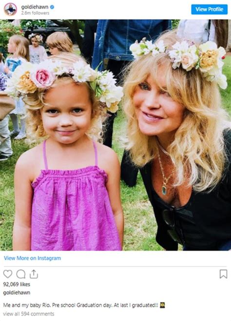 Actress Goldie Hawn Has A Granddaughter Who Looks Just Like Her Inner