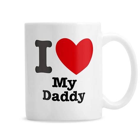 I Love My Daddy Personalised Mug By Chalk And Cheese