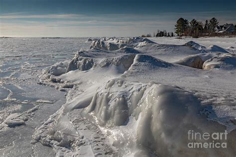 Ice On Lake Huron Photograph By Jim Westscience Photo Library Fine