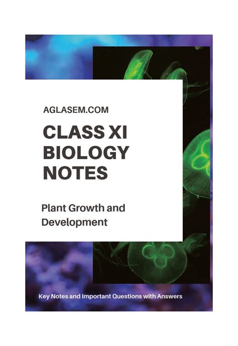 Class 11 Biology Notes For Plant Growth And Development