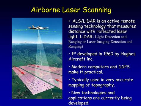 Ppt Airborne Laser Scanning Remote Sensing With Lidar Powerpoint