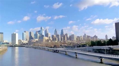 South Street Bridge Philadelphia Die Skyline Von Philadelphia Und
