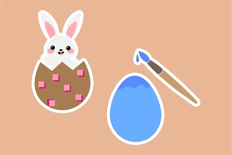 Easter Stickers Icon Graphic By Risaputra253 · Creative Fabrica