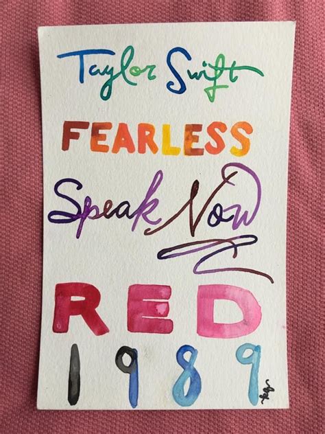 Taylor Swift Lyric Art By Kelsey Quitschau Twitter And Instagram Ts