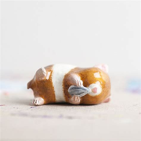 Le Snackin Hamster Totem Polymer Clay Charms Polymer Clay Animals