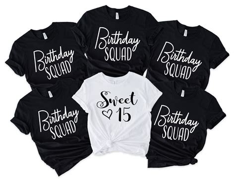 Sweet 15th Shirt Custom Birthday Shirt 15th Birthday Shirt Etsy