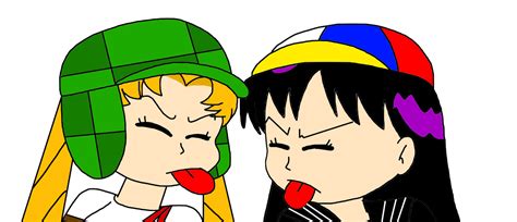 Usagi And Rei As Chavo And Quico By Mega Shonen One 64 On Deviantart