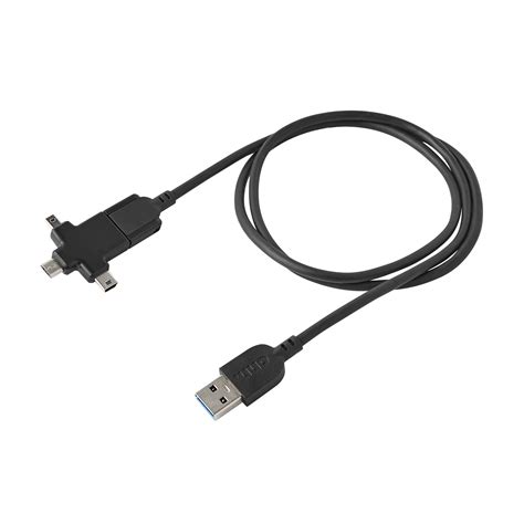 Onn Usb Multi Connector Cable With Usb C Micro Usb Mini Usb And Mini