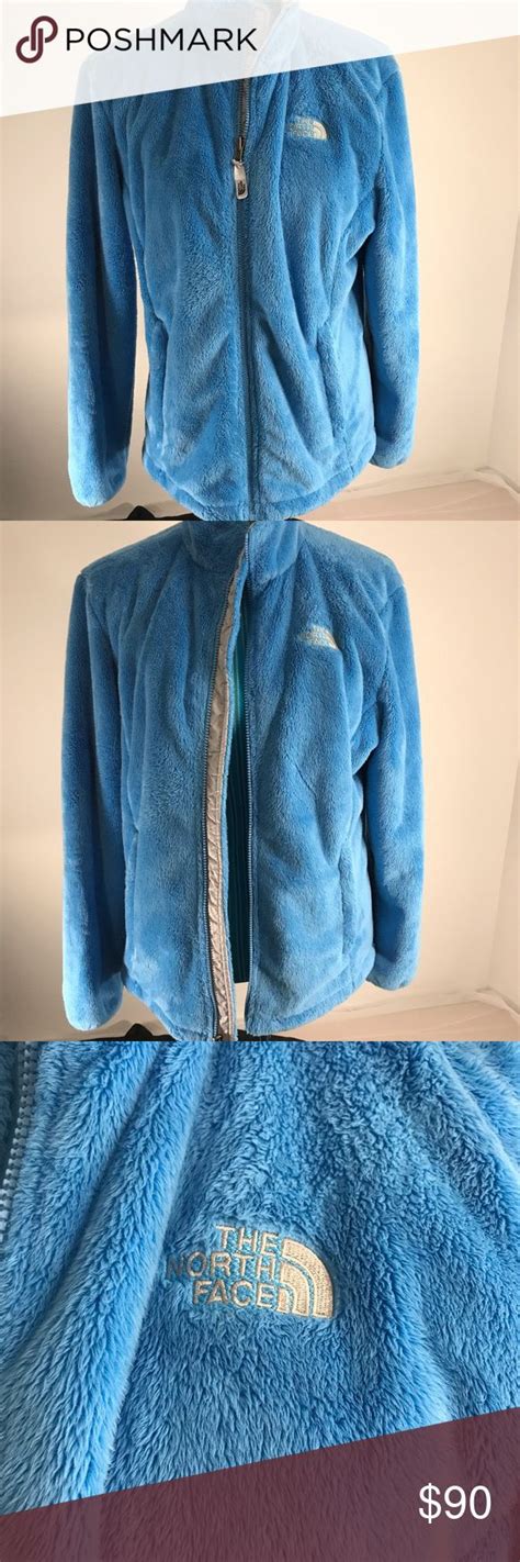 north face women s fuzzy jacket in gorgeous blue north face women fuzzy jacket clothes design