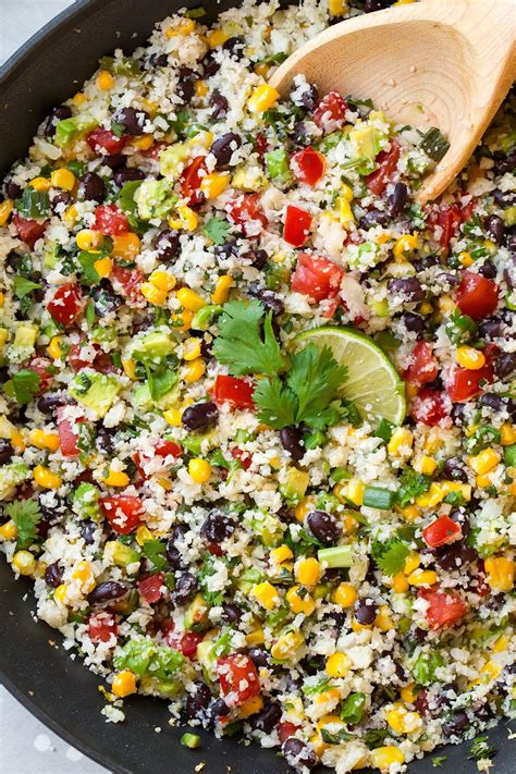 Cover, reduce heat to low, and simmer until the rice is tender, about 20 minutes. Loaded Cilantro Lime Cauliflower "Rice" - Cooking Classy