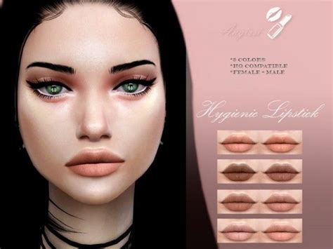 Lipstick Hygienic By Angissi For The Sims 4 Sims 4 Sims Sims 4 Cc Eyes