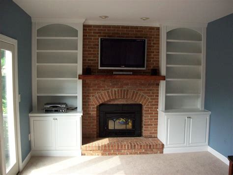 Fireplace Surround Built In Around Fireplace Bookshelves Around