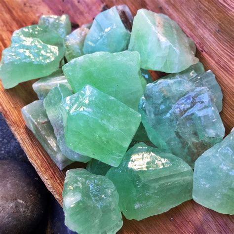 Raw Green Calcite Crystal Grade A Natural Rough Crystal Stones