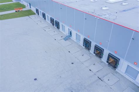 Loading Dock At A Warehouse Modern Logistics Center Stock Image