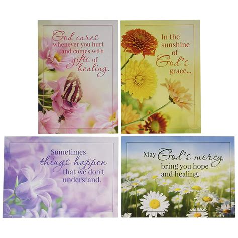 Sunny Wishes Kjv Scripture Greeting Cards Boxed Get Well 12