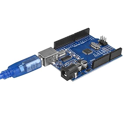 Kuman Carte Uno R3 Atmega328p Avec Câble Usb Pour Arduino Compatible Avec Arduino Uno R3 Mega