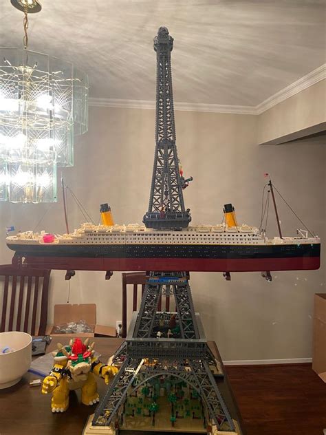 The Titanic And Bowser Really Helps Show The Scale Of The Eiffel Tower