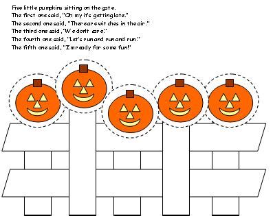 Pumpkins mean harvest and holidays. Five Little Pumpkins Rhyme Pr