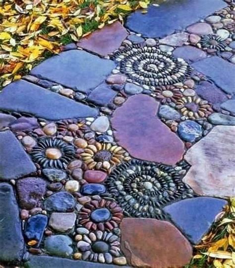 25 Adorable Pebble Mosaics To Add Whimsy To Your Garden GODIYGO COM