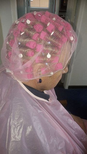 Pin By Pink Plastic Capes On Shampoo And Set In Hair Rollers