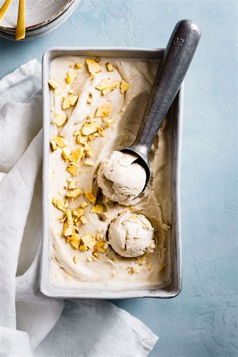 Coconut Ginger Ice Cream With Plantain Chips Recipe Ginger Ice