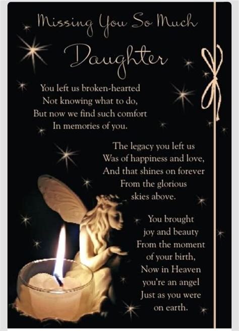Letter To My Daughter In Heaven Letter Opd