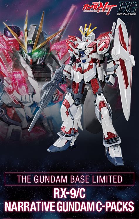 Bandai Gundam Base Exclusive Hg 1144 Narrative Gundam C Pack Titaniu