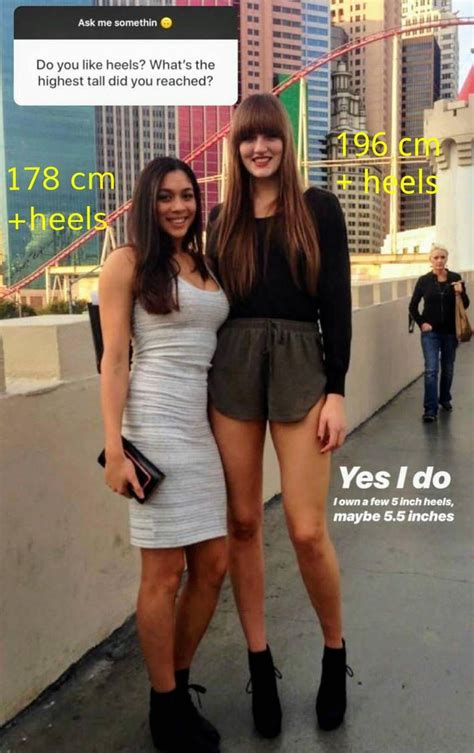 yian chen 178cm tall woman height comparison