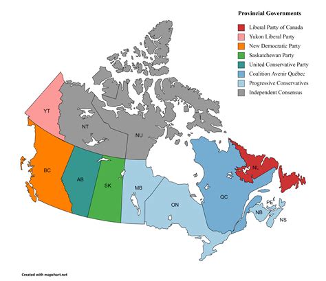 Governing Parties Of Canadas Provincial And Territorial Assemblies R