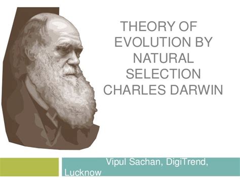 Theory Of Evolution Of Natural Selection By Darwin