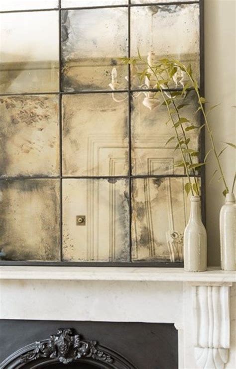 Close Up Of Highly Distressed Antiqued Mirror Glass Antique Mirror Glass