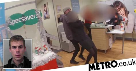 Terrifying Moment Burglary Suspect Holds Knife To Specsavers Workers Throat Metro News