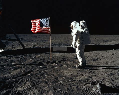 Apollo 11 Astronaut Buzz Aldrin Salutes The American Flag On Etsy