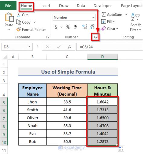 How To Convert Decimal Time To Hours And Minutes In Excel Exceldemy