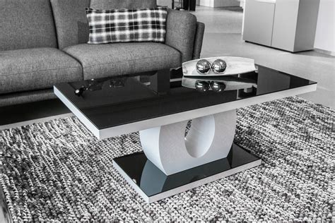 Table Basse Noire Laquee Deuba Table Basse De Salon Noir Moderne