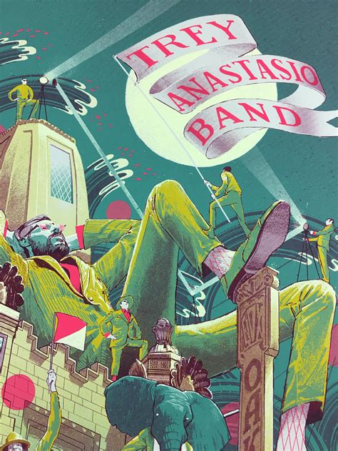 Trey Anastasio Band 2013 Rich Kelly Poster Oakland Ca Phish The Fox